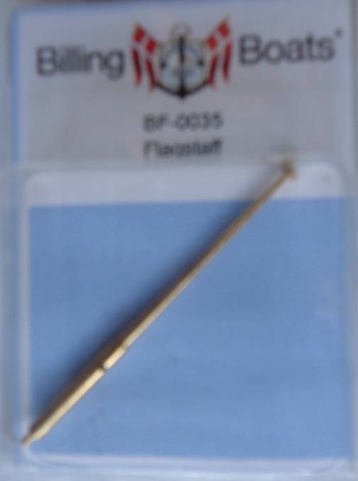 Flaggenstock, 3 x 63 mm, 1 Stück