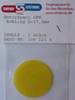 Motorspant GFK-Rohling D=37,5 mm