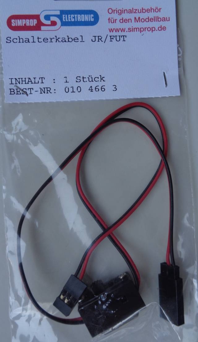Schalterkabel JR/Futaba  -vorrätig 1.1.25 -