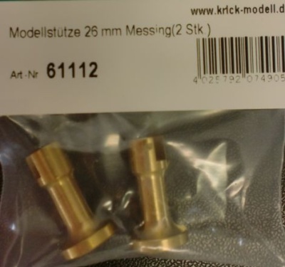 Modellstütze 26 mm Messing (2 Stück)