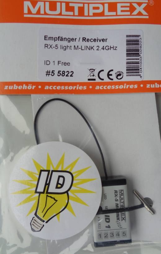 Empf. RX-5 M-LINK ID 1,  2,4 GHz - 1 x vorrätig /1.10.24 -