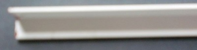Plastik-L-Profil 1000 x  3 x 3 mm, 0,6 mm stark, 5 Stück