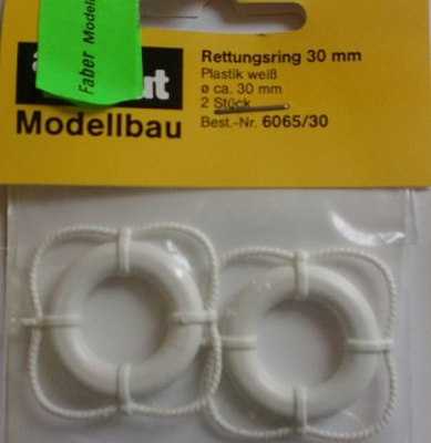 Rettungsringe 30 mm, weiß, 2 Stück