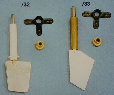 Rudergarnitur, Welle Stahl rostfrei 4 mm