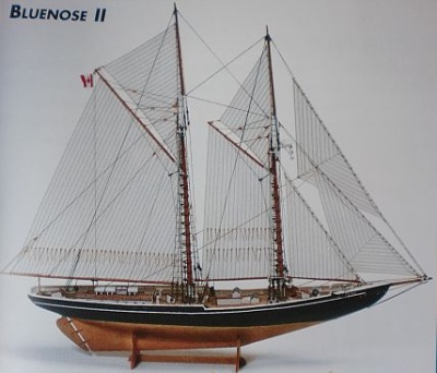 Bluenose II 1:100  Baukasten, Länge 52 cm