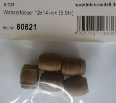 Wasserfässer 12x14 mm (5 Stk)