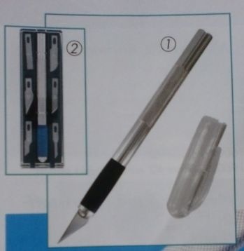Messer Nr. 1 Softgrip m.Magnet, Klinge B11 rund 6 mm Schaft