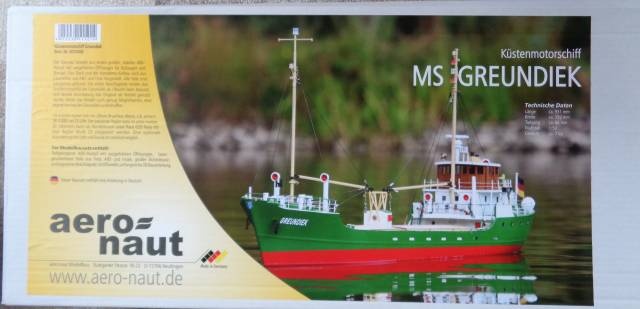 MS Greundiek Küstenmotorschiff, Länge ca. 93 cm