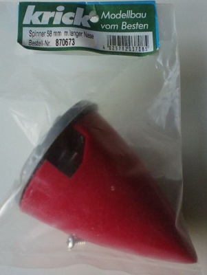 Spinner 58 mm Ø mit langer Nase, spitze Form -vorrätig-