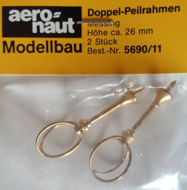 Doppel-Peilrahmen, Höhe 26  mm - vorrätig 1.5.63 -