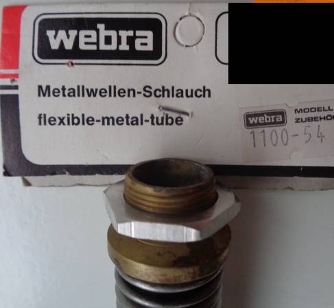 Metallwellen-Schlauch 1 x vorr&auml;tig   /1.4.2026