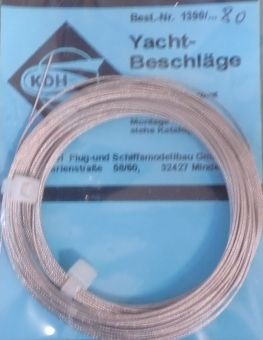 Wantenseil (2 x 5 m)a.rostfr.Edelstahll.(4x vorrätig/1.3.23)