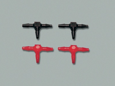 Schlauchverbinder - 3,2 mm Ø, 4 Stück