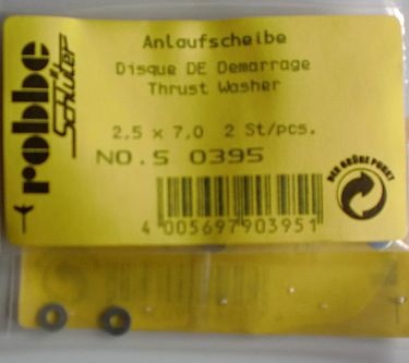 Anlaufscheibe D 2,5/6X0,5   2