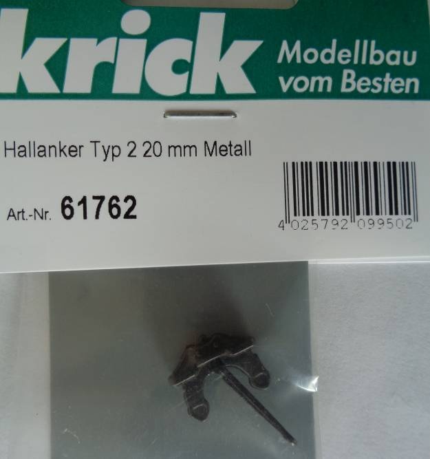 Hallanker Typ 2, Länge  20 mm,  Metall