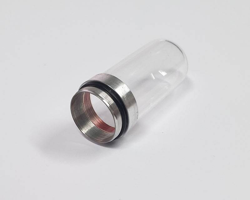 Glaskolben außen,Altsilber f. Stirlingmotor