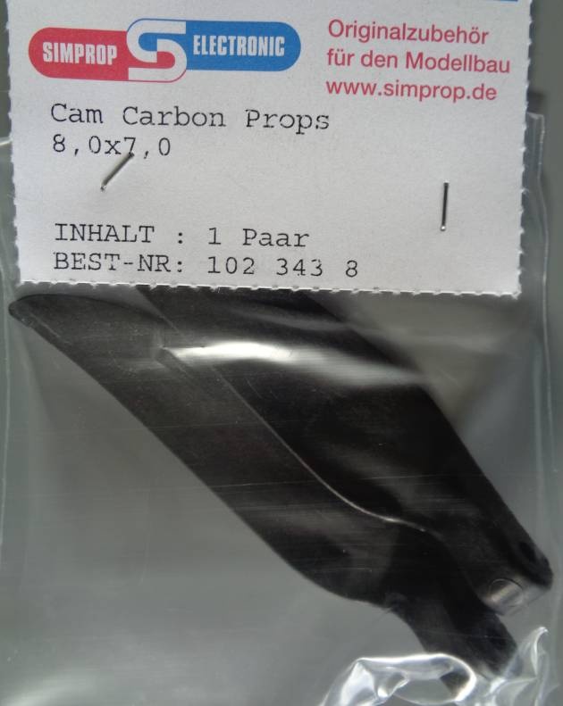 Cam Carbon Props 8,0x7,0
