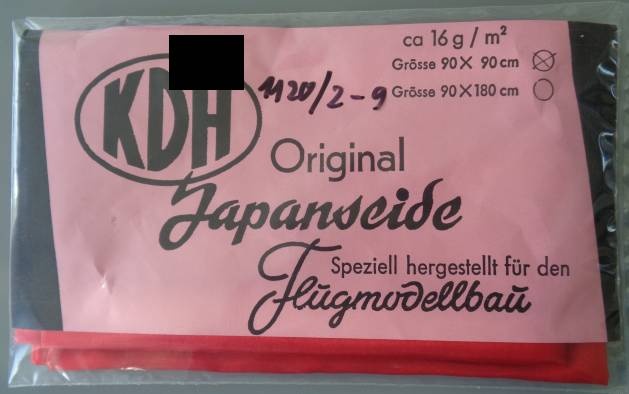 Japanseide ca. 16 g/qm, rot,  zurzeit nicht lieferbar