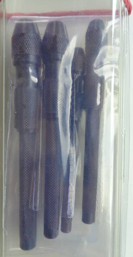 4 Stück Bohrerhalter mit Spannzangen  0,1 - 4,8 mm