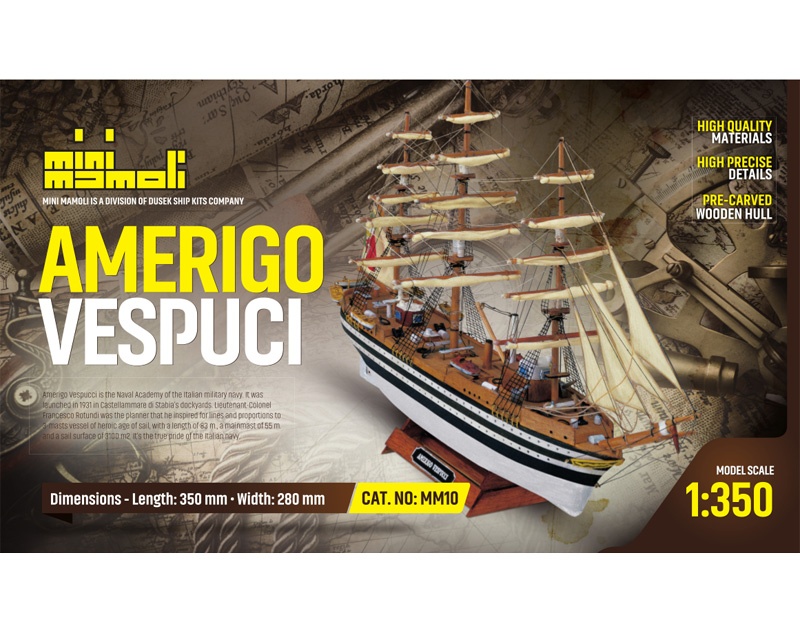 Amerigo Vespucci Bausatz 1:35  (Siehe mehrere Fotos)