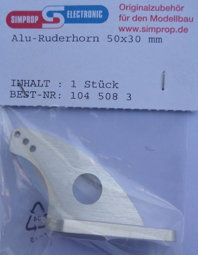 Alu-Ruderhorn 50 x 30 mm   - NEU -