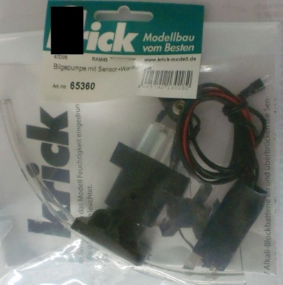 Bilgepumpe mit Sensor + Warnlampe,