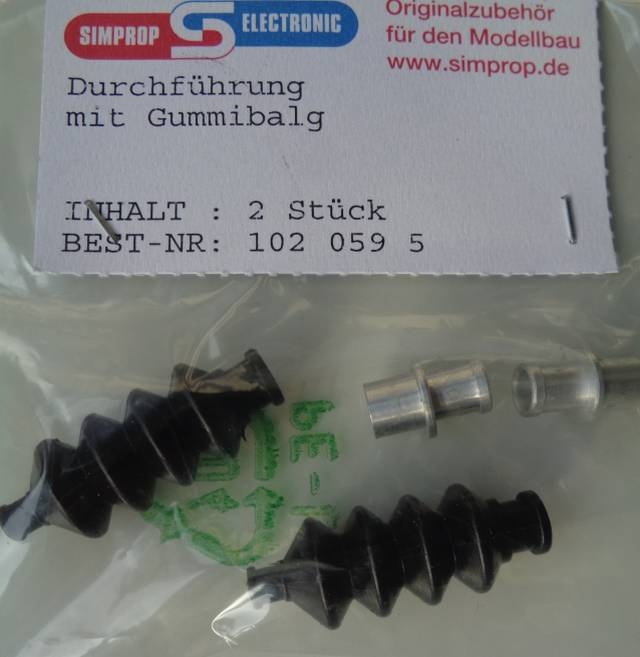 Durchführung mit Gummibalg