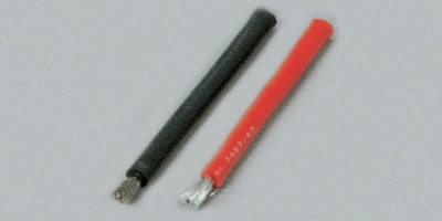 Silikonkabel 2,5mm² rot/schwarz, 2 m