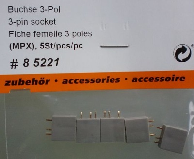 Buchse (MPX) 3-Pol 5St.