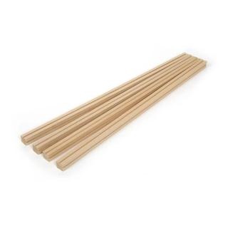 Holz-Profil für Vitrinenbau 15x15x1000 mm, 4 Stück