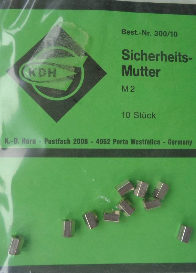 Sicherheitsmutter M 2, 10 St.  (5 vorrätig    /1.8.23