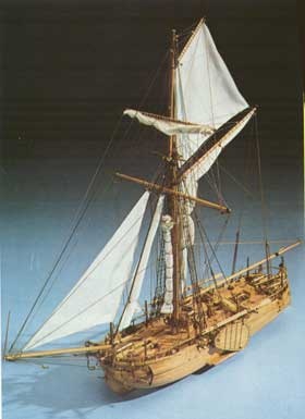 Holl. Kanonenboot N.2  Baukasten (Länge 76 cm)