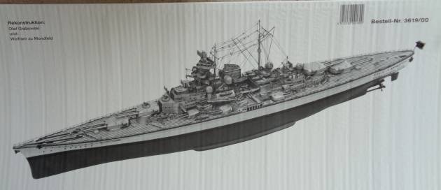 TIRPITZ Schlachtschiff  (Länge ca. 125 cm),