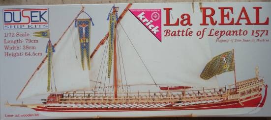 La Real Galeere 16 Jh. Baukasten, Länge 79,50 cm  -NEU-