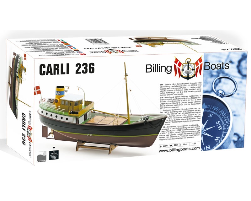 Carli  Küstenfrachter  1:60 R, Länge 38 cm