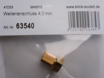 Wellenanschluß 4,0 mm