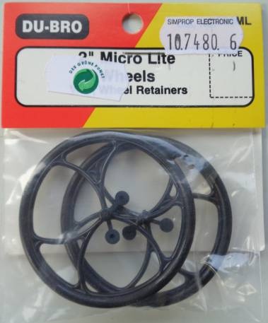 Micro Speichen-Leichträder 51 mm Außen-Ø, 2 Stück