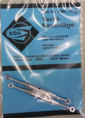 Aluminium-Spannschloß mit Gewinde M 2,5(8xvorrätig /1.9.22)