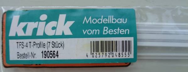 TFS-4 T-Profile (7 Stück)  - Polystyrol -