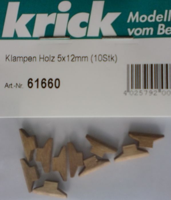 Klampen Holz 5x12mm (10Stk)