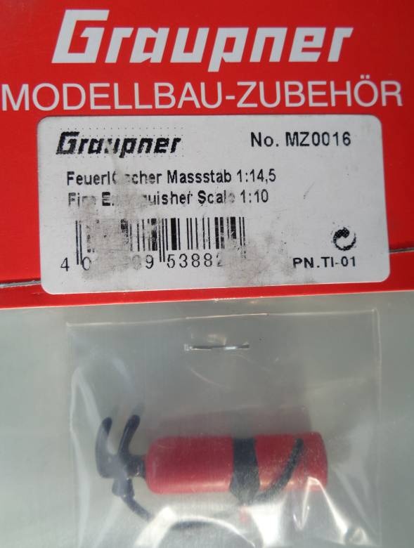 Feuerlöscher Maßstab1:14,5