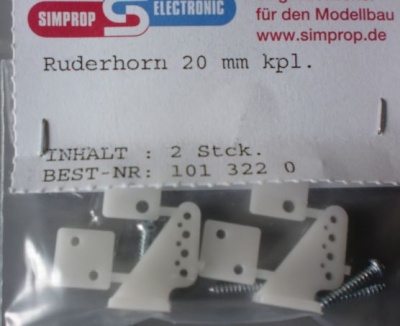 Ruderhorn 20 mm, 2 Stück