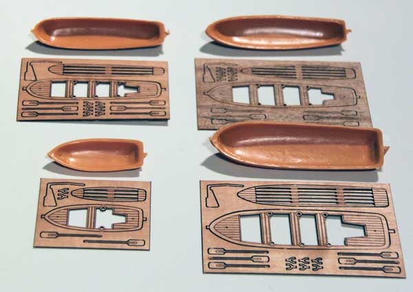 Beiboote Kunststoff + Holz Victory 1:98