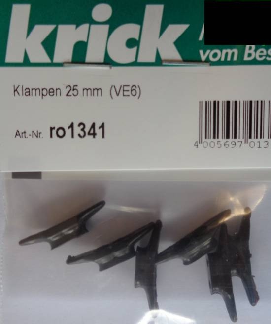 Klampen 25 mm  (VE6)