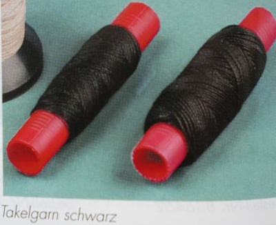 Takelgarn 1,30 mm, schwarz, Amati (20 m)