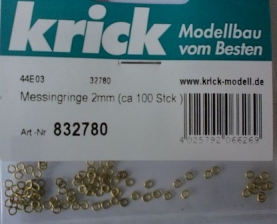 Messingringe 2mm (ca 100 Stck.)