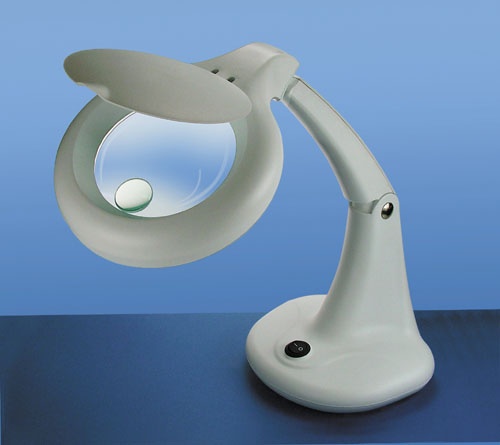 Tischlupe mit Rundleuchte 12W