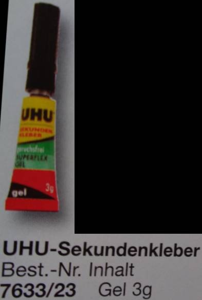 UHU-Sekundenkleber Gel 3 g