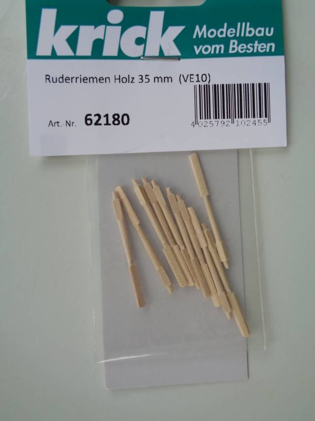 Ruderriemen Holz 35 mm  (VE10)