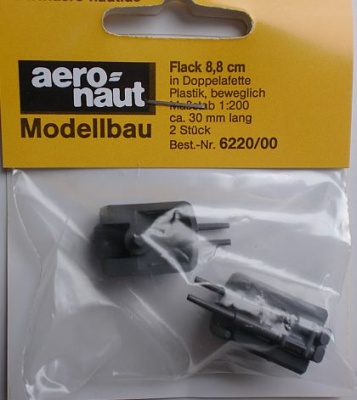 Flak in Doppellafette 8,8 cm, 2 Stück